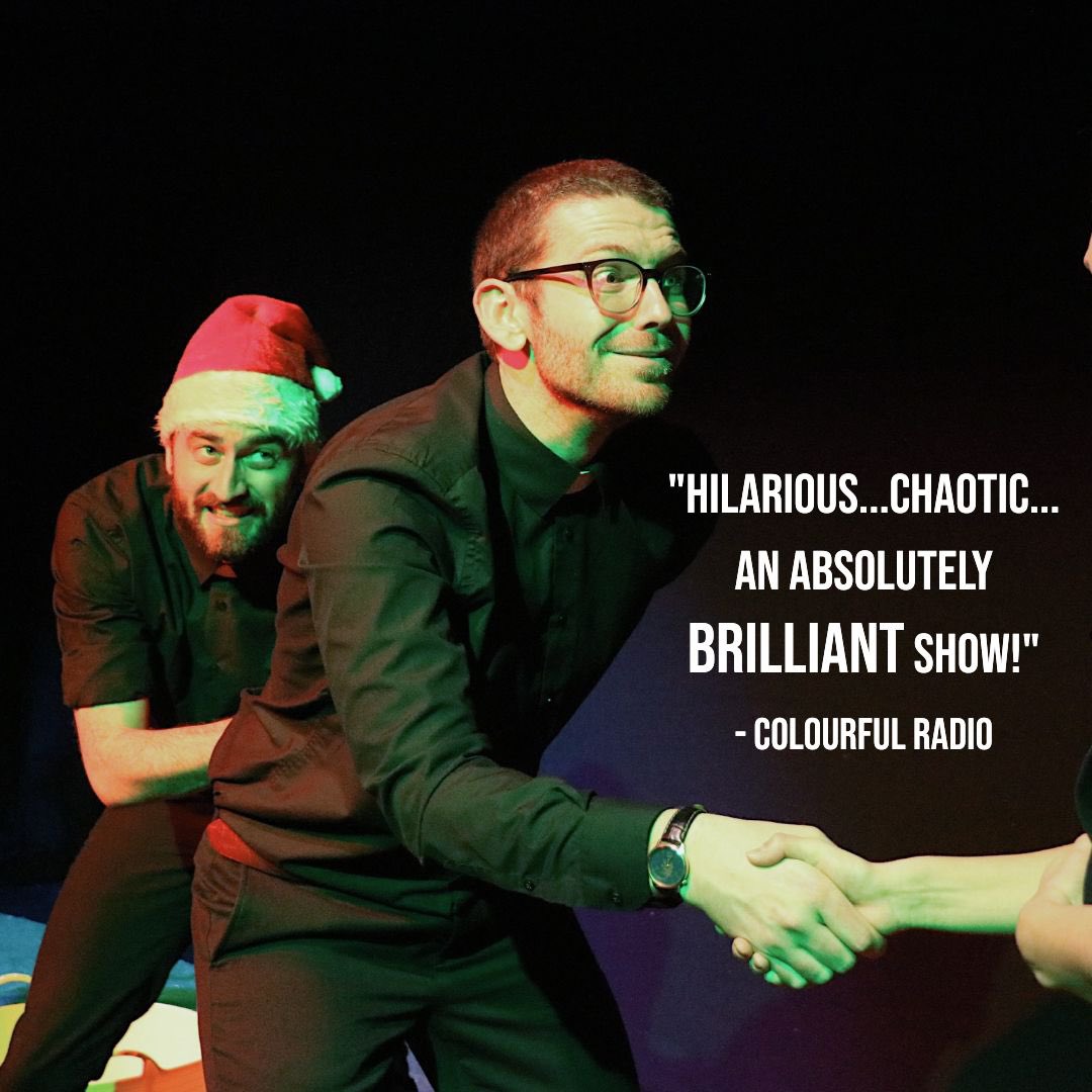 The Christmas show you never knew you needed! 💀🎅🏼⚰️ 
Holy Sh*t resumes service today at 7:30! 

Grab your tickets now from the Riverside Studios website! 🎟️ riversidestudios.co.uk/see-and-do/hol…