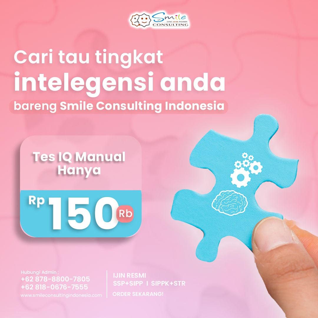 Tes IQ manual cuma 150.000 ??

Iya dong, hanya bisa kamu temukan di Smile Consulting Indonesia harga super murah kayak gini !

#biropsikologijakarta #tespenjurusan #tespsikologi #psikotesonline #jagonyapsikotes #lapakganjar #smileconsultingindonesia