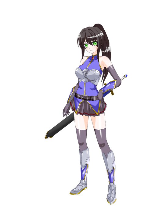 そういえばなんとなくバイザー作ったけど、いまいち使いづらいので実際使うかどうかわからない差分とテキトーに色変えと組み合わせで作った悪っぽい鎧。 