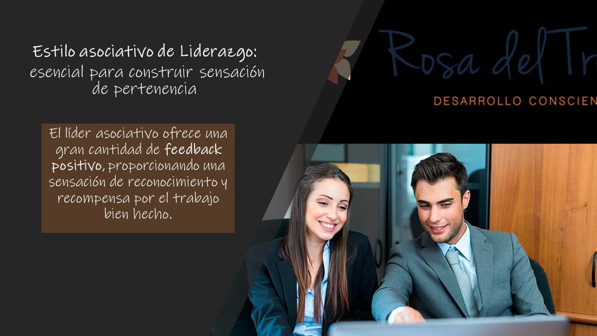 ¿Eres un #líder de estilo asociativo? El líder asociativo es aquel que da #feedback positivo, proporcionando a los colaboradores la sensación de reconocimiento y trabajo bien hecho. 
#psicología #psicologíapositiva #cho #chiefhappinessofficer #bienestarorganizacional #dictea