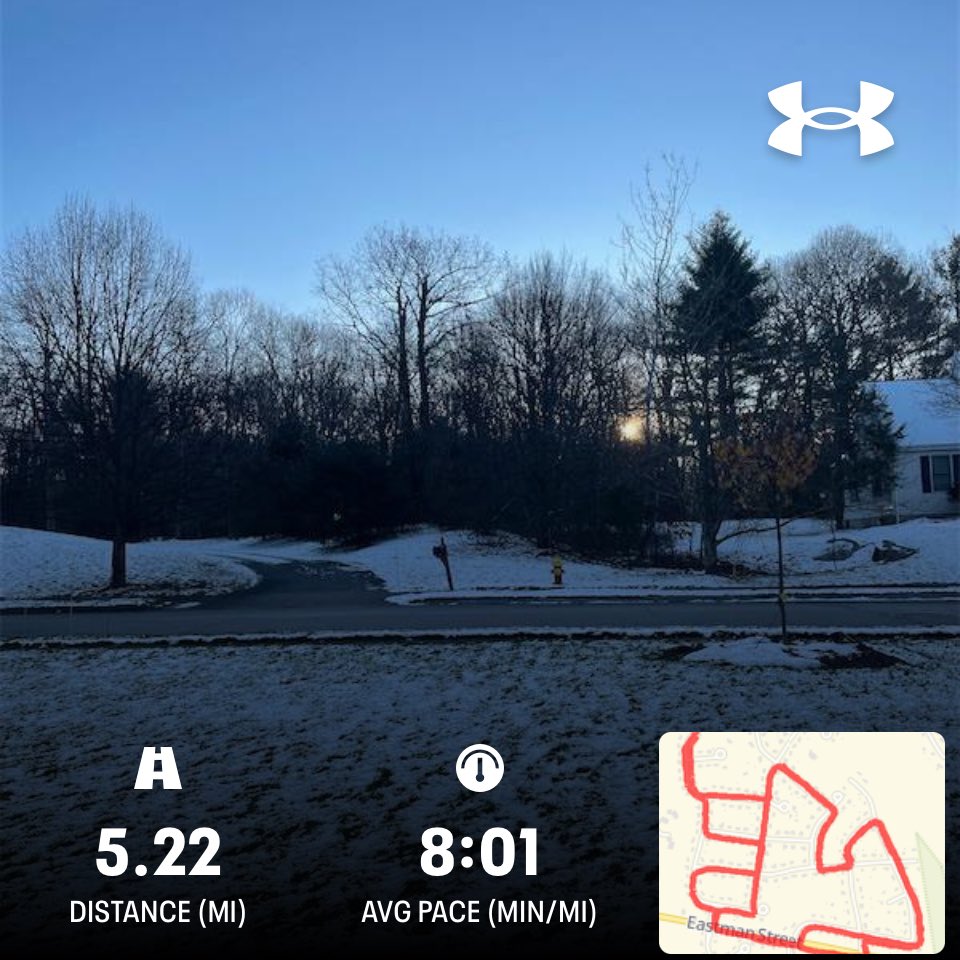 BHLevesque's tweet photo. Cold one with teens to low 20s. Layered up still a nice morning to run and enjoy the sunrise. Just have to use care around any puddles ๐#tuesdaymorning #running #doworkson #outdoorcardio #fitness #weightlifting https://t.co/1zoQ5uVuek