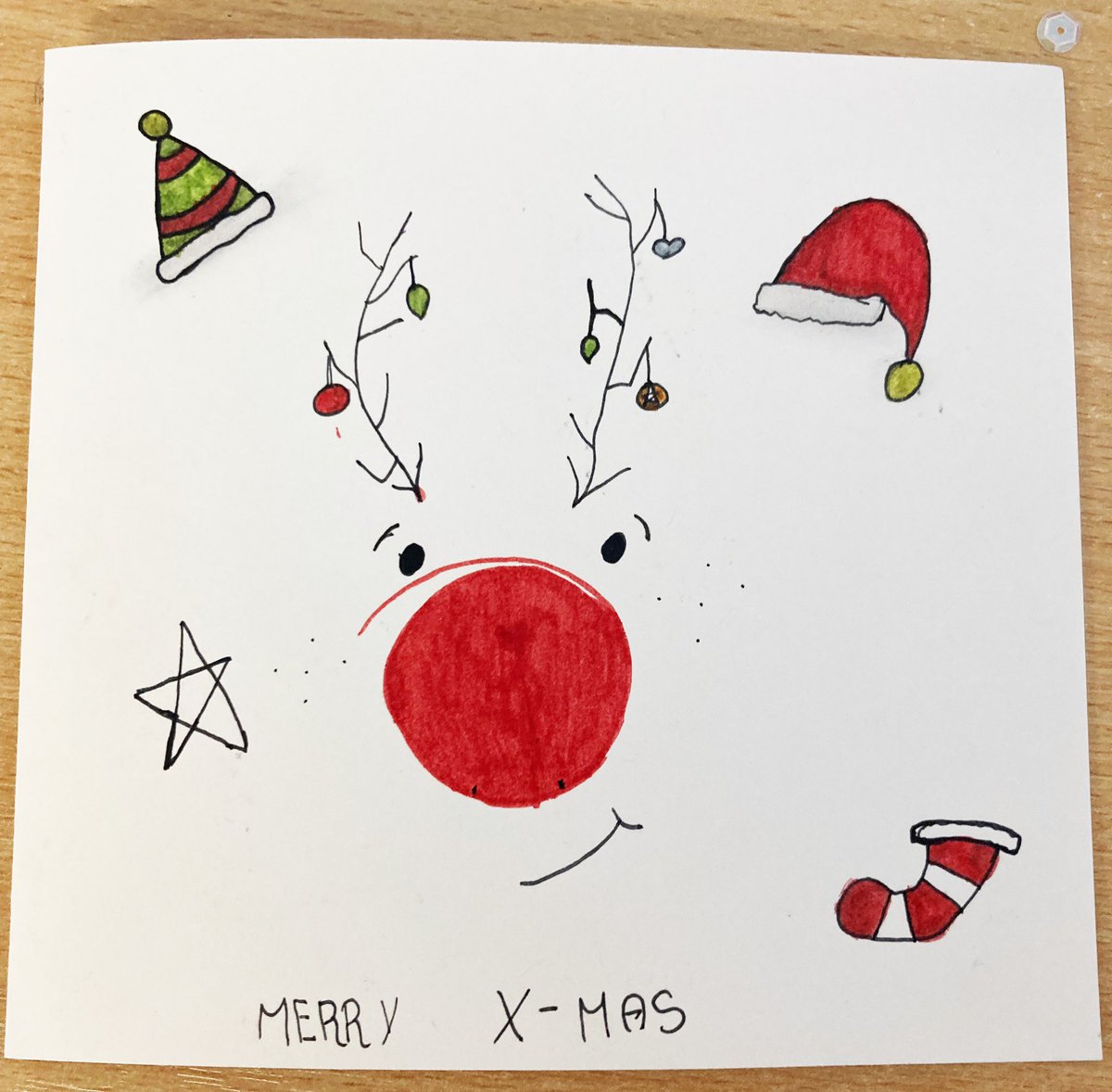 Our Christmas cards are so lovely - such characterful reindeer! <a href="/TomHullNMA/">Tom Hull</a> <a href="/NorthManorAcad/">Northfield Manor Academy</a>