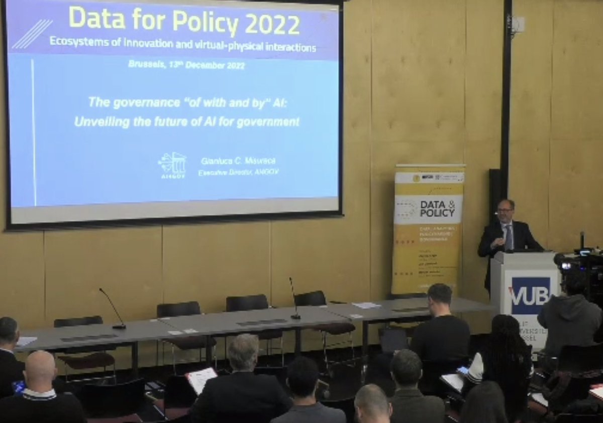 ZeynepEngin's tweet image. We are now listening the keynote by @Gianlucamisu #DataForPolicy2022