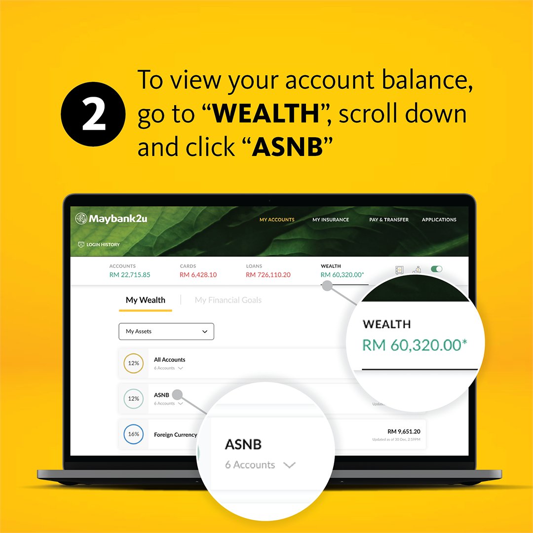 From 10 Dec 2022, ASNB services on the Classic site have been permanently moved to the current Maybank2u web. You can still log in with your existing username and password. More info:
maybank.my/m2uinfo