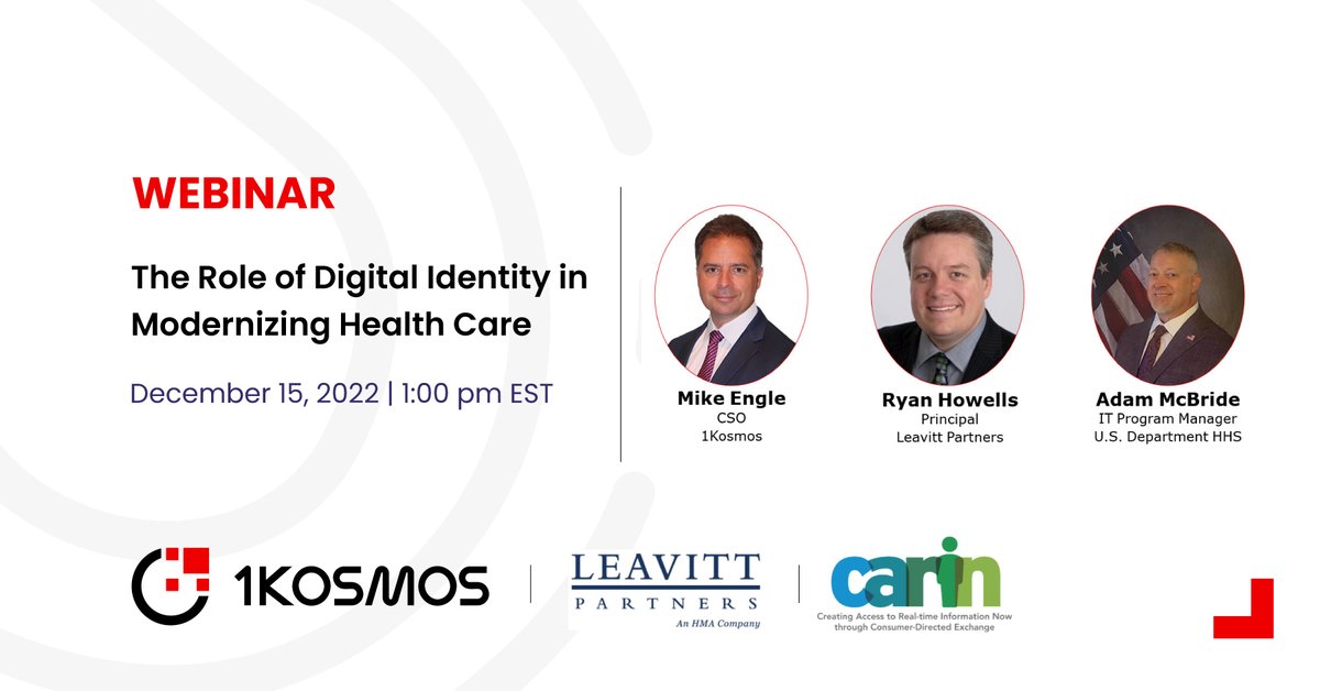 1KosmosBlockID's tweet image. Register for the webinar to understand the future of healthcare, where people build and manage their own digital identities to access benefits and coverage. 

Register Now: bit.ly/3HvqBBk 

#identitybasedauthentication #healthcare #DigitalIdentity #Webinar #Future