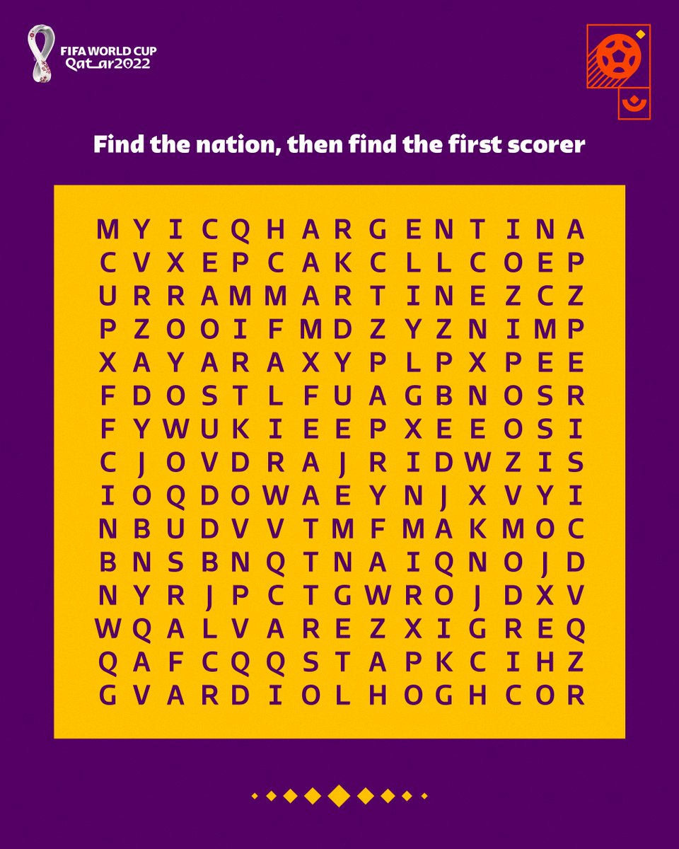 🇦🇷 🇭🇷 First team you see = Winner
🎯 First player you see = First goalscorer

Who you got?