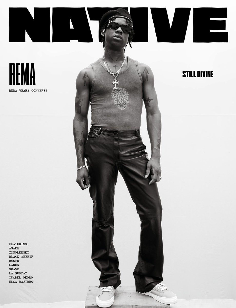 SChubbz's tweet photo. still divine. Rema by Richie Igunma, for @NativeMag 005, #TheResetIssue https://t.co/cp84ENhJkO