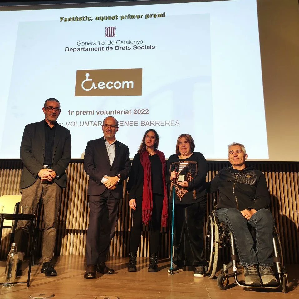 dsocialscat's tweet photo. Ja tenim projectes guanyadors dels #PremisVoluntariat 2022!👏👏👏
🏆1r premi per al “Voluntariat sense barreres” d' @entitatecom
🏆2n premi per a “Voluntàriament”, d'@afammca
🏆3r premi per a l’@acidH_IL pel projecte “Voluntariat sense límits”
ℹ️https://t.co/0FtMJqz2a7 https://t.co/X8MYiO1w0o
