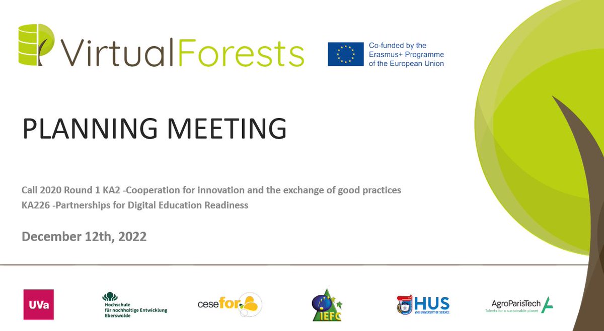 iruanopalencia's tweet photo. As part of the #VirtualForests project's remaining work, we held the planning meeting yesterday to organize it.
#ErasmusPlus @sepiegob https://t.co/aI7dSSSCQF