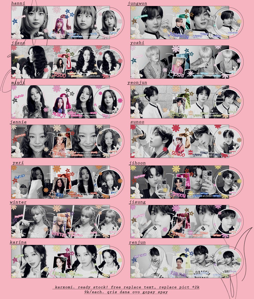 help rt?

hai ada layout ready stock gg bg nih! 9k ecah udah free replace textnya 😍 replace pict +2k yaaaw 🎀 bisa QRIS/all e-wallet 💰 ayo jajaaaan! tysm💌

#zonaba #zonauang