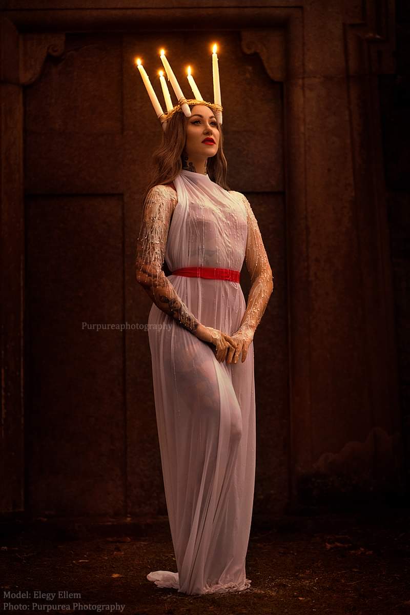 Happy Santa Lucia.
Picture by @PurpureaPhoto 
Model <a href="/ElegyEllem/">Elegy Ellem</a>