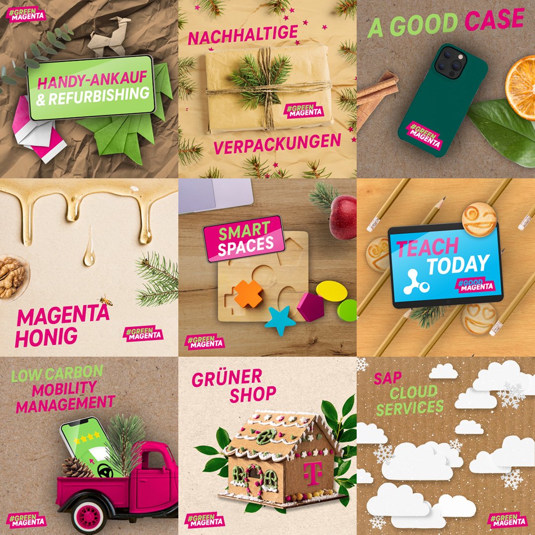 Deutsche Telekom AG on Twitter "Green holidays, good holidays! 🎄🎁 Wir