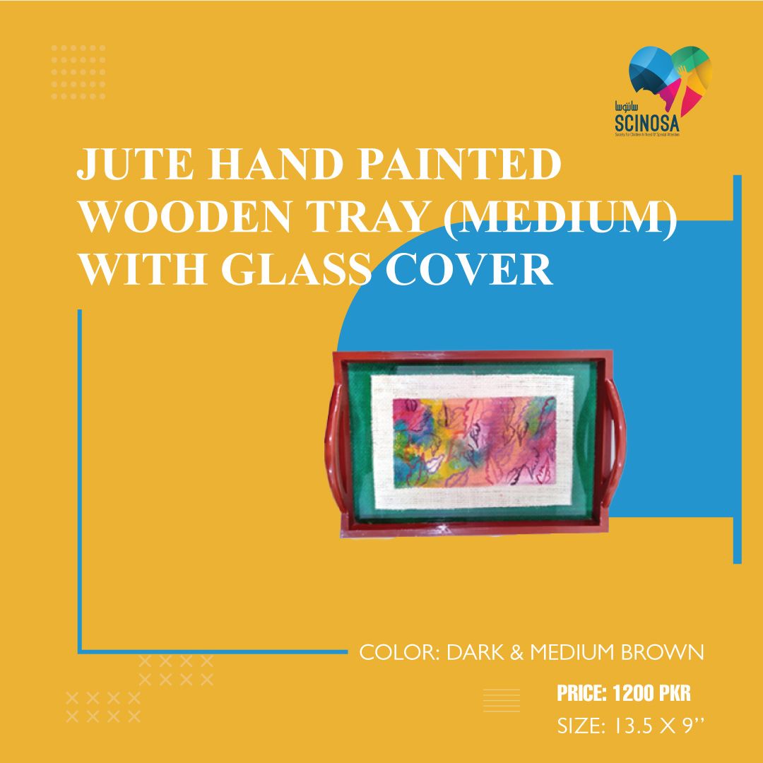 scinosa's tweet photo. JUTE HAND-PAINTED WOODEN TRAY WITH GLASS COVER.

All the products have been crafted by the students of SCINOSA. Your purchase would help boost their confidence.
**ONLY FOR KARACHI

To place an order you can DM or contact us on 03367246672

#scinosadayhome #handpainted #woodentray https://t.co/VG5sdpghkJ