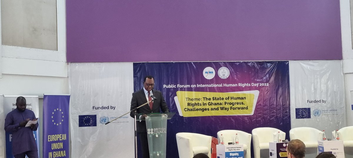 Ghana has made some gains in the protection of Human rights but there's a lot to be done ,particularly for the marginalised group.

<a href="/CHRAJGHANA/">CHRAJ GHANA ⚖️</a> Boss, Joseph Whittal

#MFWA
#HumanRightsDay2022 

<a href="/EuropeInGhana/">European Union in Ghana</a> 
<a href="/UNinGhana/">UNinGhana</a>