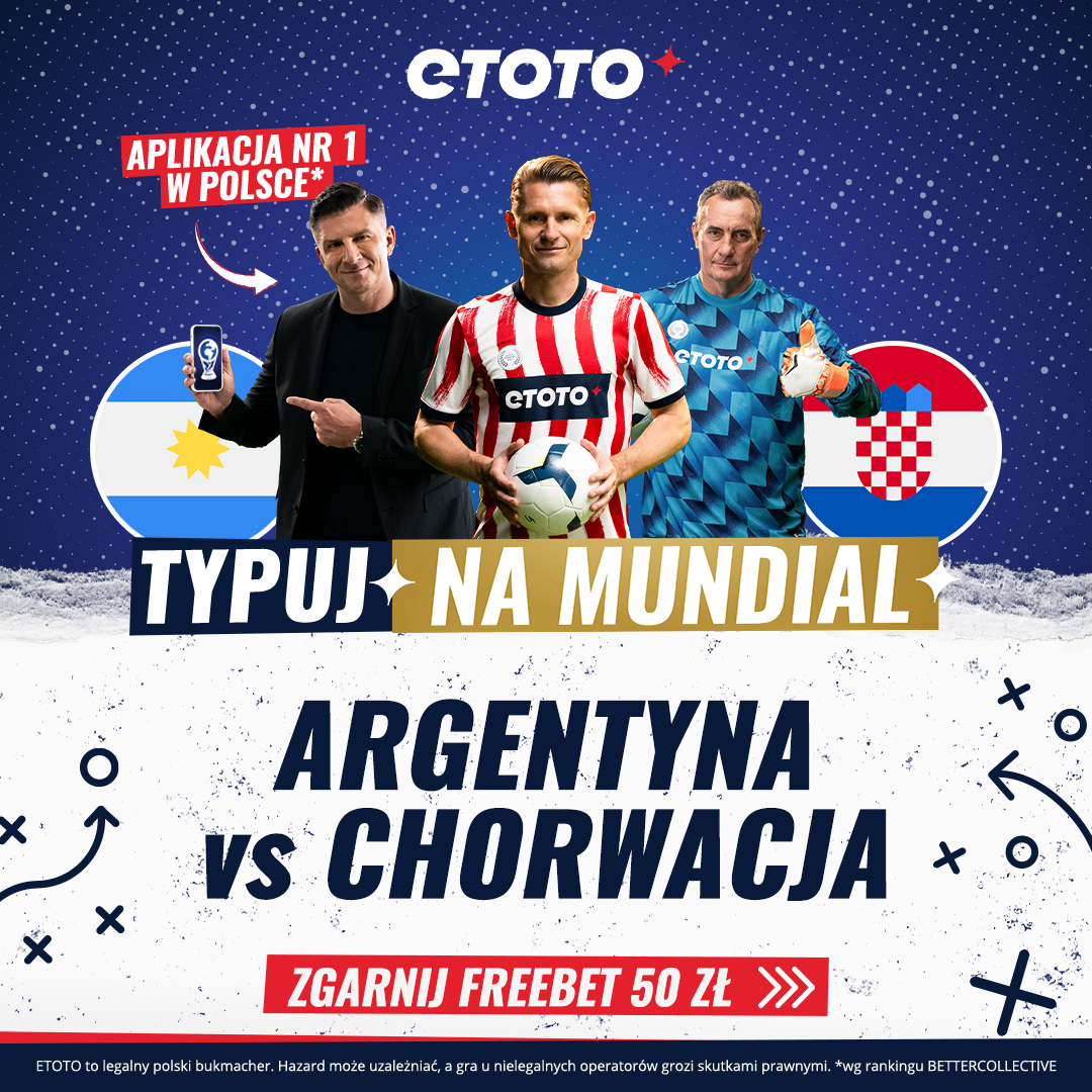 🔥 KONKURS 🔥

🔴 Wytypuj wynik meczu Argentyna - Chorwacja i liczbę żółtych kartek (reg. czas)
🔵 Podaj wpis dalej i zaobserwuj <a href="/etotopl/">ETOTO</a>  
🔴 Podaj swój login do ETOTO

Jedna osoba = jeden typ. Typujemy do 20:00. Dla trzech najszybszych osób freebet 50 zł.