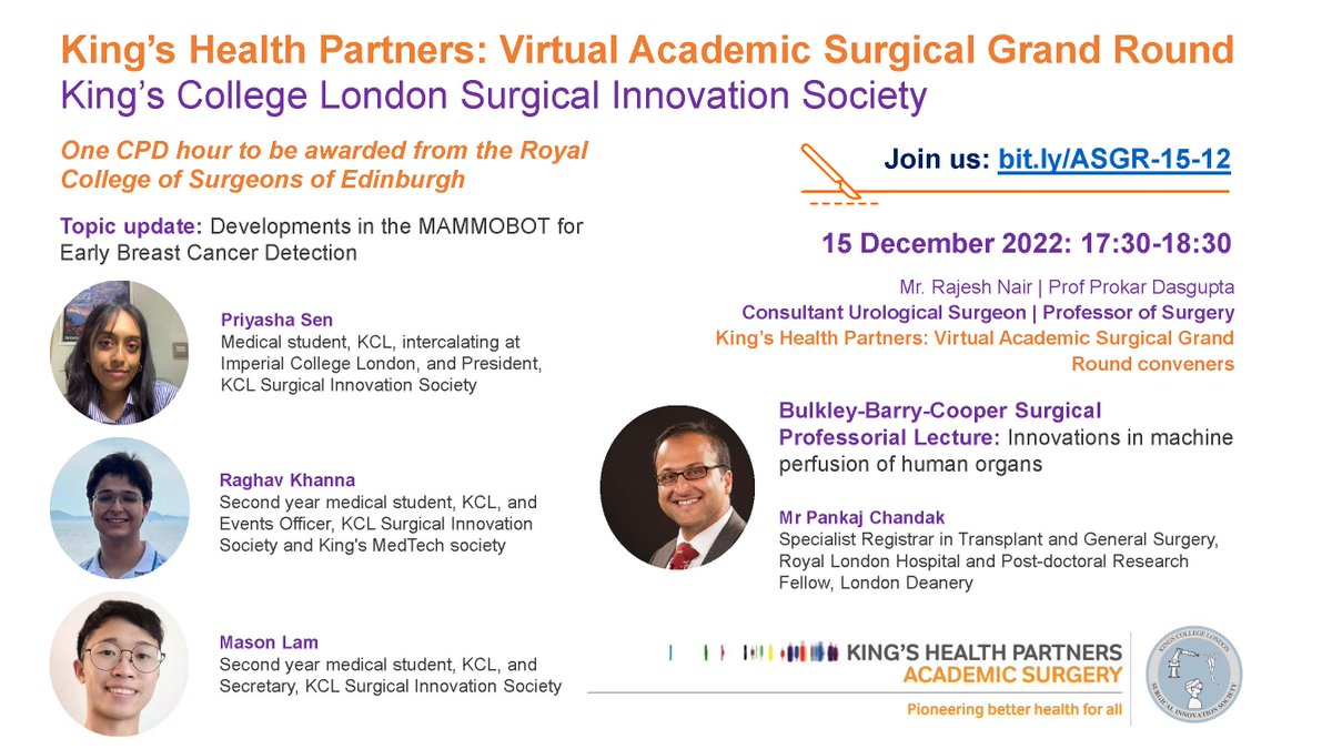 King's Health Partners (@kingshealth) on Twitter photo This Thursday's Grand Round features a fascinating talk from leading transplant surgeon <a href="/pchandak1/">Pankaj Chandak</a>.
Mr Chandak featured in <a href="/TheCrownNetflix/">The Crown</a> alongside the transplant team <a href="/GSTTnhs/">Guy's and St Thomas'</a> to recreate a lung surgery that was performed on King George VI in 1951.
bit.ly/ASGR-15-12 This Thursday's Grand Round features a fascinating talk from leading transplant surgeon <a href="/pchandak1/">Pankaj Chandak</a>.
Mr Chandak featured in <a href="/TheCrownNetflix/">The Crown</a> alongside the transplant team <a href="/GSTTnhs/">Guy's and St Thomas'</a> to recreate a lung surgery that was performed on King George VI in 1951.
bit.ly/ASGR-15-12