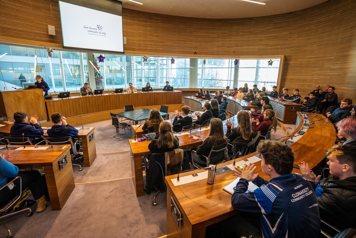 1/2

Mayor of Cork County Cllr Danny Collin, welcomed over 60 young people to the Cork County Comhairle na nÓg AGM 2022.  

Huge thanks Chairperson Alannah Wrynn and each of the outgoing members for your outstanding contribution in 2020-2022👏
