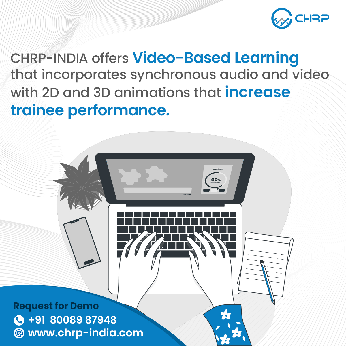 ChrpIndia's tweet photo. CHRP-INDIA offers video-based learning that incorporates synchronous audio and video with 2D and 3D animations that increase trainee performance

🌐 https://t.co/H5ew2OAd2M
📧 reach@chrp-india.com
📱 +918008987948

#chrpindia #chrp #elearning #learning #edtech #education https://t.co/edjEvyhvej