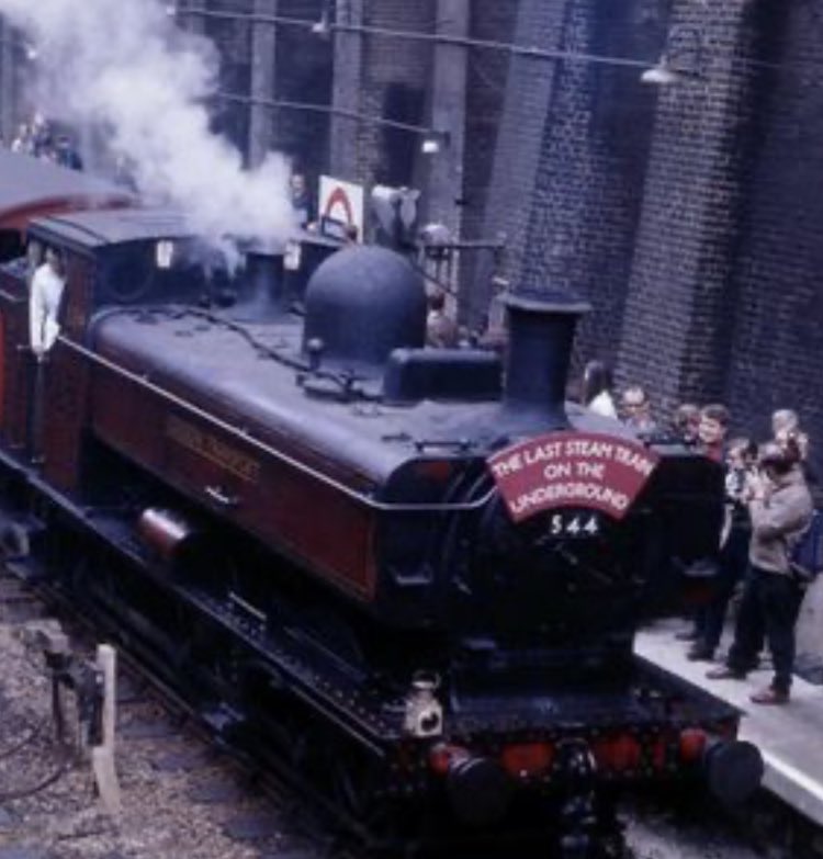 Peter__Wood's tweet photo. The last steam train on London Underground 1971! Energy transitions take time. Source: https://t.co/vfmBlduS3g https://t.co/mA4o4iq4Ag