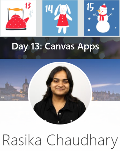 DataverseSme's tweet photo. Day 13: Rasika Chaudhary turns Day 13 into a very lucky day full of tips and tricks on making Canvas Apps over Dataverse tables! Check it out here: Dataverse Advent Calendar Day 13: Building Canvas Apps https://t.co/I7dASUG5ie via @YouTube #DataverseSME #CanvasApps #FormulaFx https://t.co/lZeURwr7AH