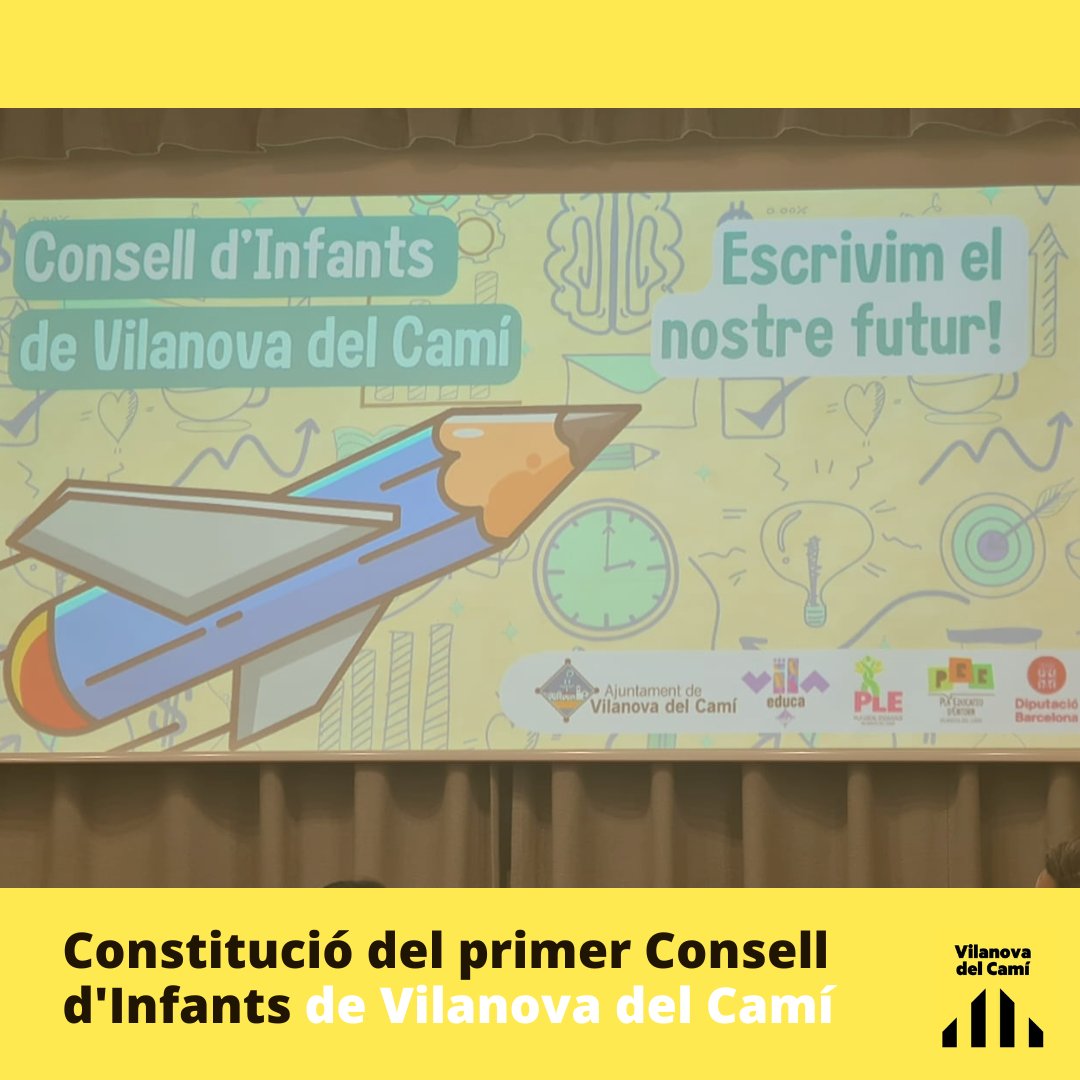ERC_Vilanova's tweet photo. Ahir vam assistir a la constitució del primer Consell d'Infants de #VilanovadelCamí, una fita que celebrem, ja que és una de les propostes que portàvem en el nostre programa electoral i esdevé el primer #ConselldInfants en la història del nostre municipi.

#infància #ERCVilanova https://t.co/smX0JcFH1T