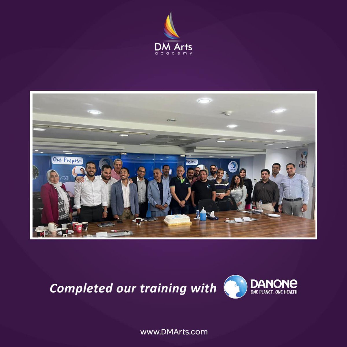 DMArtsAcademy's tweet photo. It was such a pleasure to complete our corporate #training course "Facebook &amp; Youtube Advertising" with Danone Egypt

#DMArts #Danone https://t.co/0JgOiILfQ9