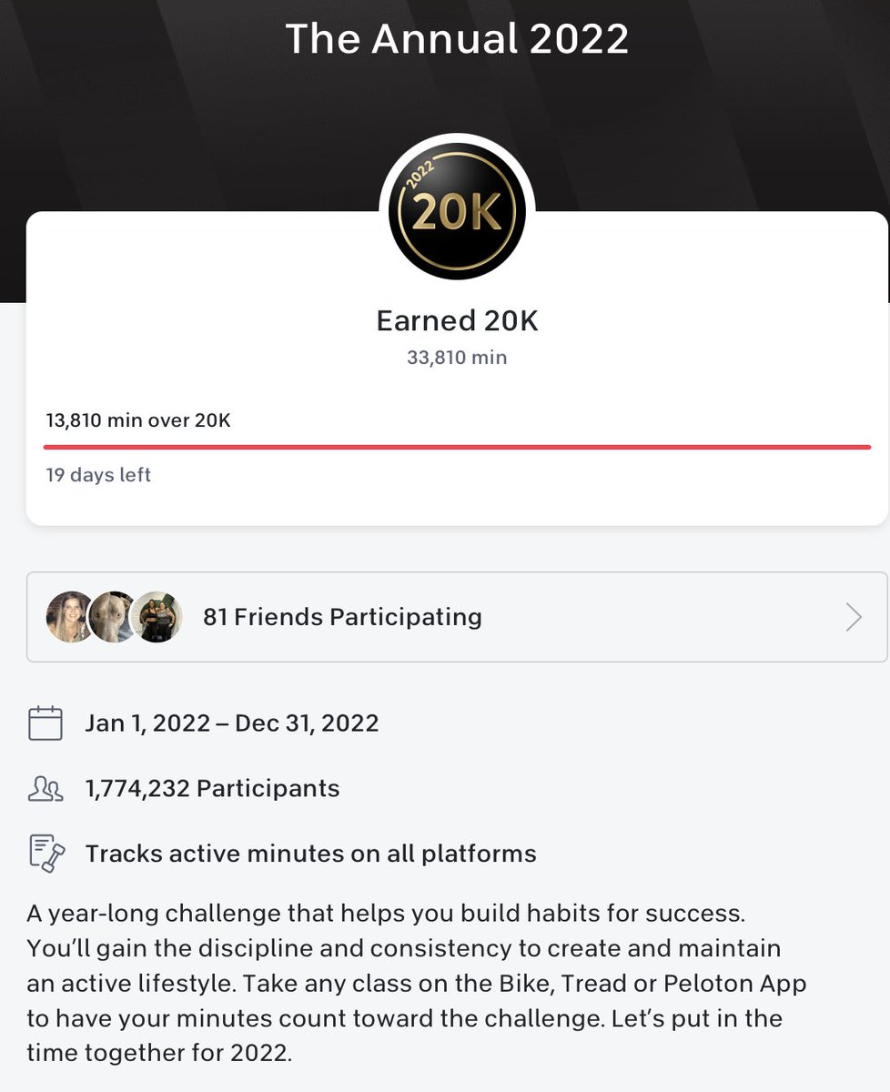 tompkins_drew's tweet image. 33,810 min of exercise in 2022. My attempt to achieve “balance” tipped the scale in the other direction. #peloton #ppMD
