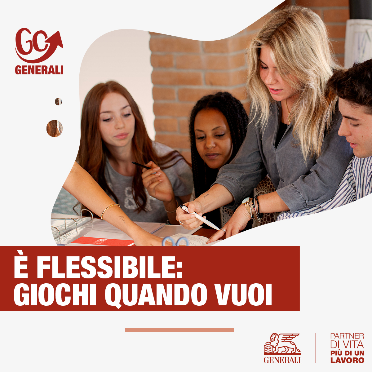 GeneraliItalia's tweet photo. Le soft skill dicono tanto di te: come pensi, come agisci e come ti relazioni con gli altri. Assieme alle competenze tecniche determinano il tuo successo professionale.
Scopri il tuo potenziale con la Sfida della Torre Generali! #PartnerdiVita https://t.co/KtnVYjAG3B https://t.co/WSs3jOXnRE