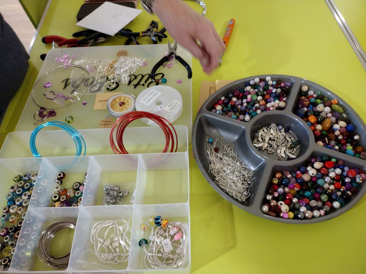 AlbionMillCH's tweet photo. If you haven't been to our craft group come and give it a try! We make some fab jewellery and craft pieces✂️
Sessions take place every Wednesday 3pm-5pm 🕰
There is a cost of £1 for non residents which includes a brew ☕️ #hobbies #wellbeing #socialinclusion https://t.co/jgZZTwfFAO