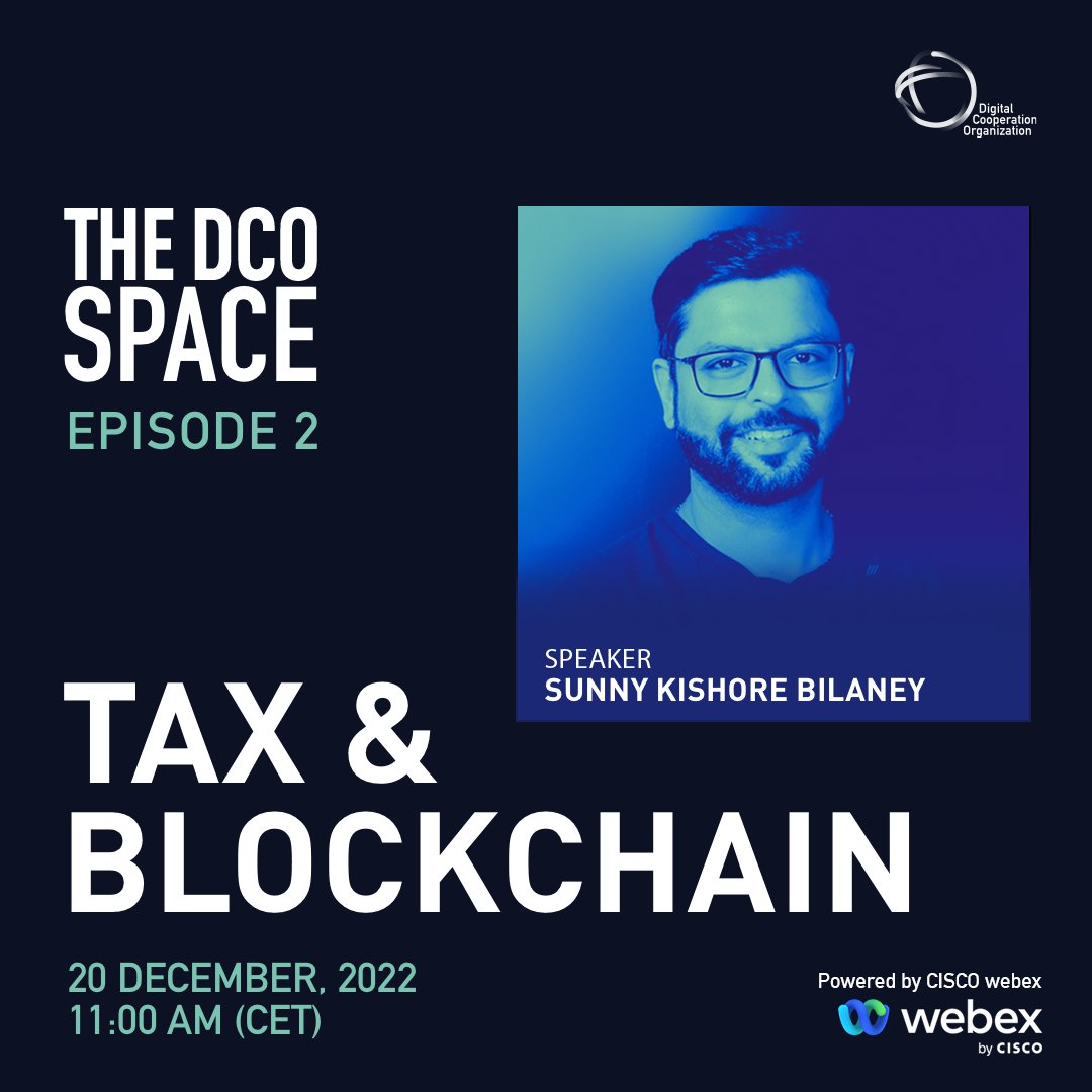 dcorg's tweet photo. It is an honor to have Sunny Kishore Bilaney, Digital Transfer Pricing APAC, Aibidia Finland & India to be one of our speakers in our upcoming webinar titled "Tax and Blockchain" as part of our #DCOSPACE series.
Don't miss out and register today at: https://t.co/tRJBGwQjTV https://t.co/RgVVn86rO3