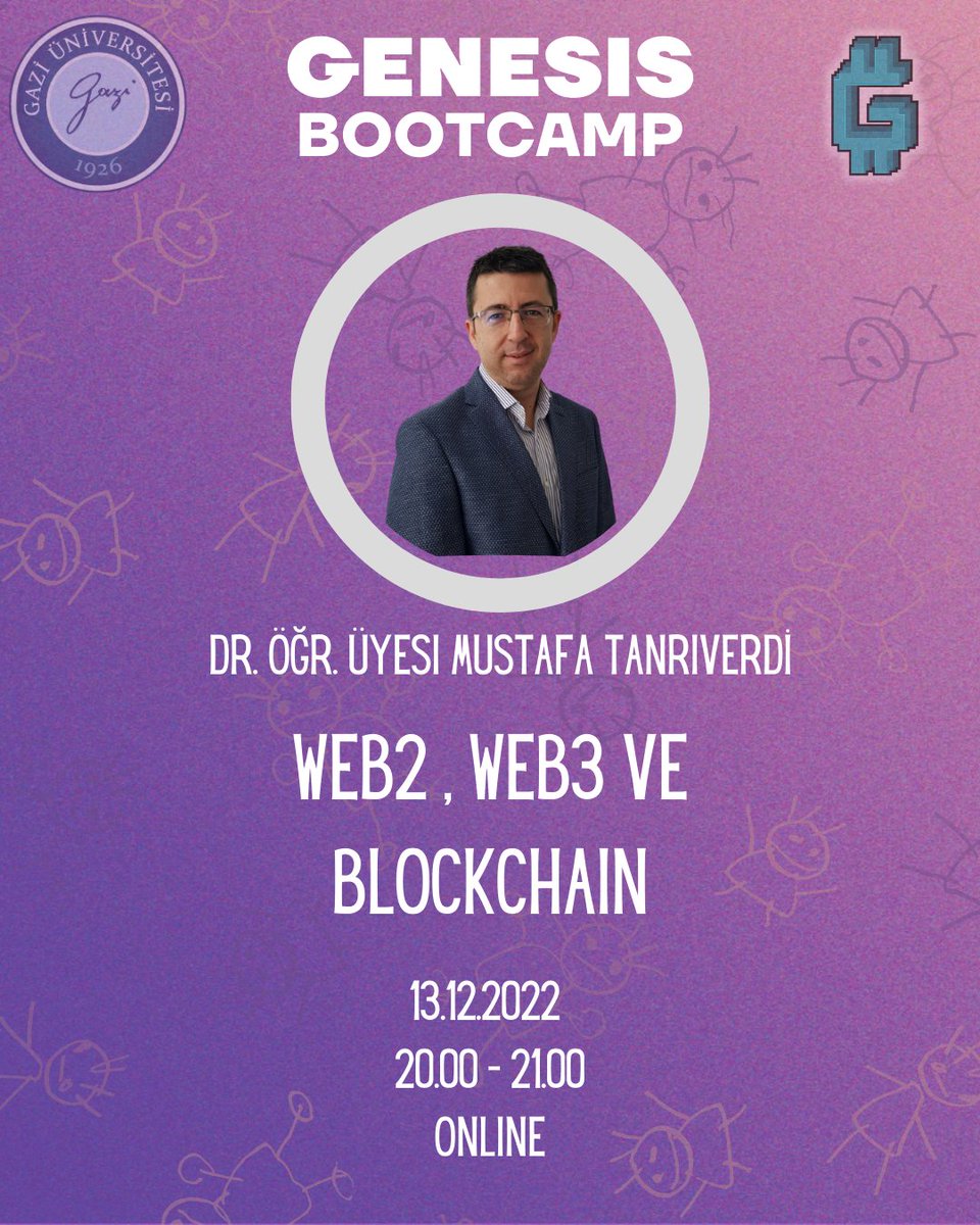 Genesis Bootcamp etkinliğimizin 3. gününde kıymetli hocamız Mustafa Tanrıverdi bizlerle olacak. 💫
