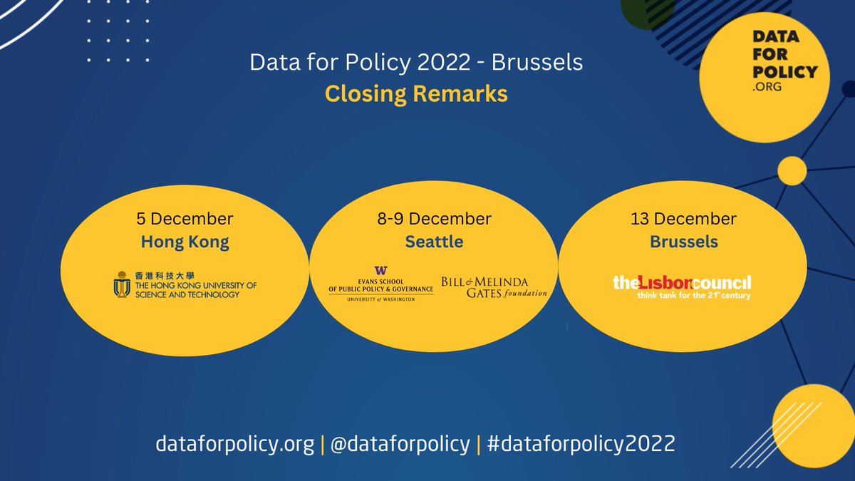 dataforpolicy's tweet image. Thank you all. See you next year at #DataforPolicy 2023!

Follow us here and via:

- Website: dataforpolicy.org
- Journal: cambridge.org/core/journals/…
- LinkedIn: linkedin.com/company/data-f…
- YouTube: youtube.com/c/DataforPolicy