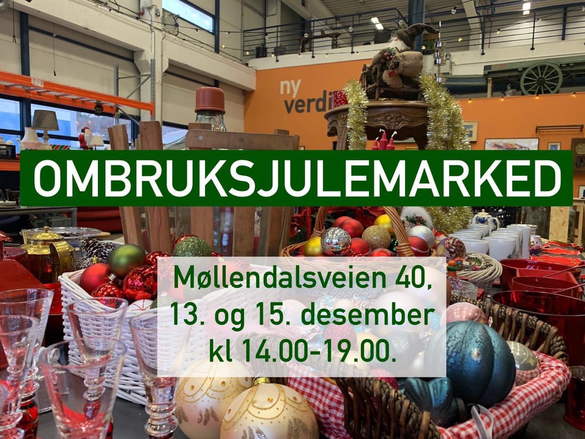 Fikk du ikke med deg BIRs ombruksjulemarked under Gjenbruksuken? Nå får du ny sjanse! Velkommen til Møllendalsveien 40, tirsdag og torsdag, kl 14.00-19.00. Her er det julepynt, akebrett, spill, bøker, pyntegjenstander og småmøbler. Det kan være flotte, bærekraftige julegaver 😀🎄