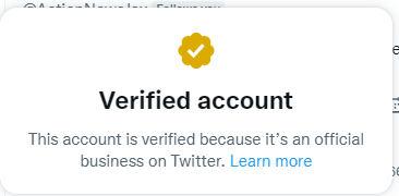 Chandler_TV's tweet image. Notice something different about those checkmarks on Twitter?

Now certain check marks are Gold while previously verified accounts are Blue.

@ActionNewsJax #Checkmarks