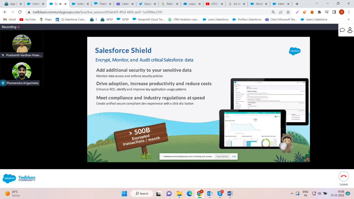 Salesforce Shield and Event Monitoring are fascinating topics to know about.

Know more about Salesforce Shield:
help.salesforce.com/s/articleView?… 

@pvardhanp & @arigachetta #TrailblazersCommunity