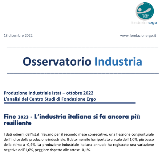 I dati del terzo trimestre italiano sono cresciuti più del previsto, con un aumento del +0,5. Non manca uno guardo a Cina e Russia, sui temi energia, petrolio e inflazione. Sfoglia👉 bit.ly/3PoVx8d il nuovo #Osservatorioindustria #italia #produzione #industria