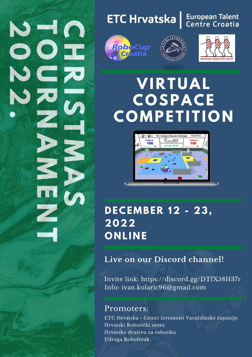 CoSpaceRobot's tweet image. While the @HNS_CFF are busy preparing for their face-off with @Argentina at the @FIFAWorldCup 
 in @VisitQatar , our @CoSpace Family from #Hrvatski #robotički #savez,  are also busy putting together something fun for their young ones. 
Best wishes and good luck teams!

#RoboCup