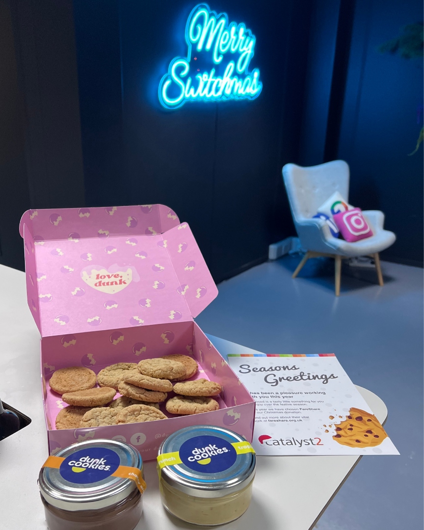 A big thank you to <a href="/catalyst2/">catalyst2</a> for the delicious festive treats. As a digital agency, you knew we'd love cookies... 😉🍪