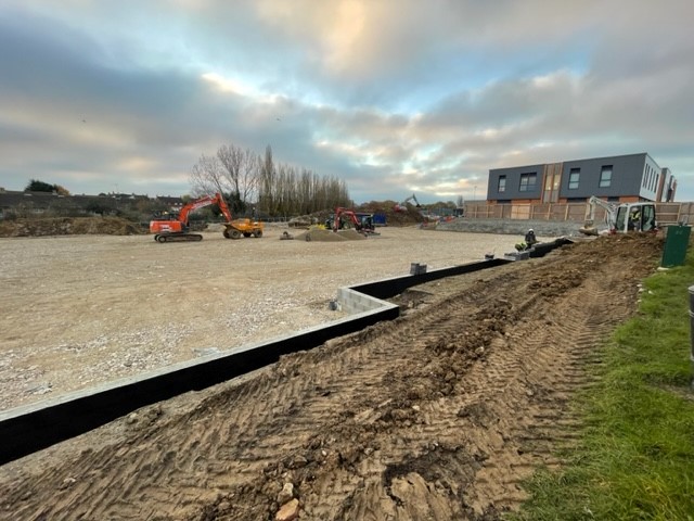 velocitysportuk's tweet photo. We're excited to have started works on the second phase of the outstanding new sports complex @EpsomEwellHigh which includes a Gen2 sand dressed MUGA & natural turf pitch🥶#WCWT #Phase2 https://t.co/ailq8tnfoz