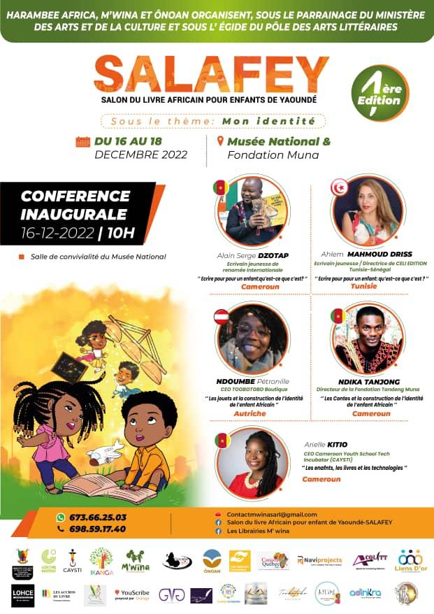 PaulineOngono's tweet photo. SALON DU LIVRE AFRICAIN POUR ENFANTS DE YAOUNDÉ (SALAFEY)

Conférence inaugurale : vendredi, 16 décembre 2022 dès 10h au musée national de Yaoundé.

Pass : Gratuit !

#SALAFEY https://t.co/VfwkNWF1EJ