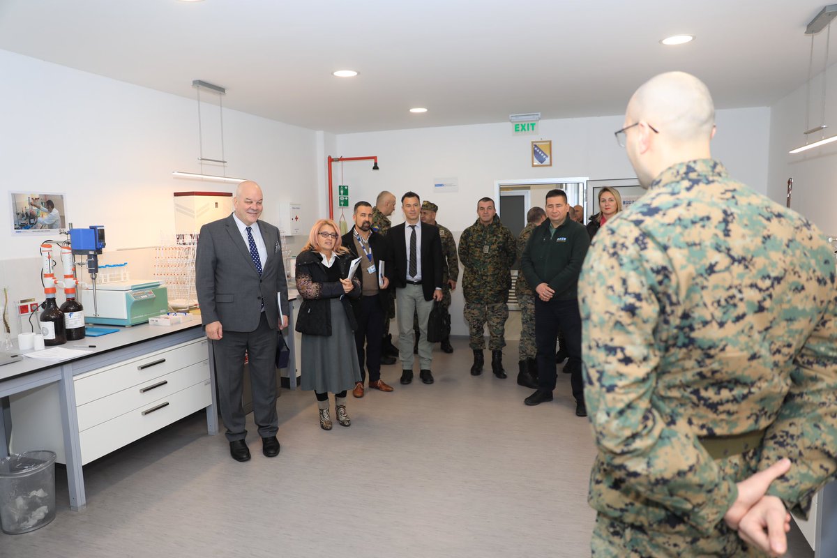 OSCEBiH's tweet image. Head of #OSCEBiH, Ambassador @Brian_Aggeler visit today Technical facility for the repair and dismantling of ammunition in Doboj (TROM). Maintenance and destruction of ammunition remains a key prerequisite of #Security4All.