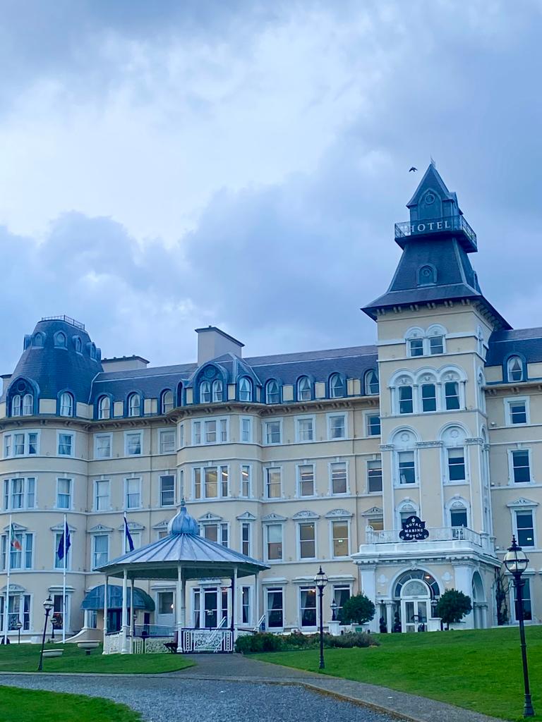 TheGinaLondon's tweet photo. The historic and stately Lady of a hotel where I will be facilitating Today's @ArrowECS_UK conference on technology and cyber security, culminating in my one on one interview with #Irish Rugby head coach Andy Farrell!
#technologynow #arrowecs #arrowecsireland
@royalmarine https://t.co/EQe67EyZaG