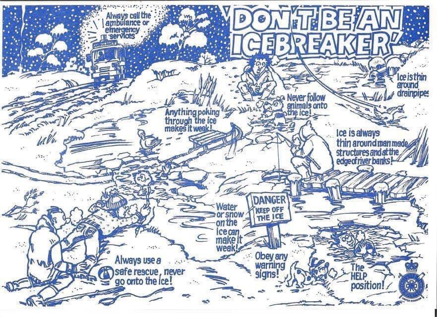 bfinlay0212's tweet photo. Please share with a RT we don’t want any more tragic incidents this winter .. our hearts go out to the families of the children that lost their lives … such a tragic incident .. follow @RLSSUK  for more safety information #watersafety https://t.co/7914jvy1cB