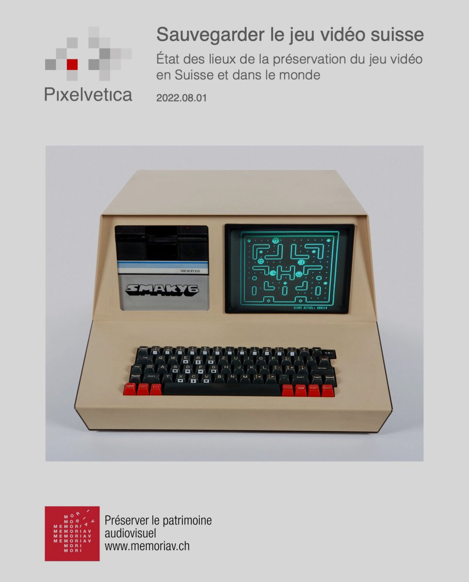 memoriav_ch's tweet image. #Communiqué_de_presse 🕹👾Clôture du projet pilote de Memoriav sur la situation de la conservation des jeux vidéo en Suisse. Le rapport final est désormais disponible et sera présenté dans le cadre d’une manifestation en ligne le 25 janvier. memoriav.ch/fr/projet-pilo…