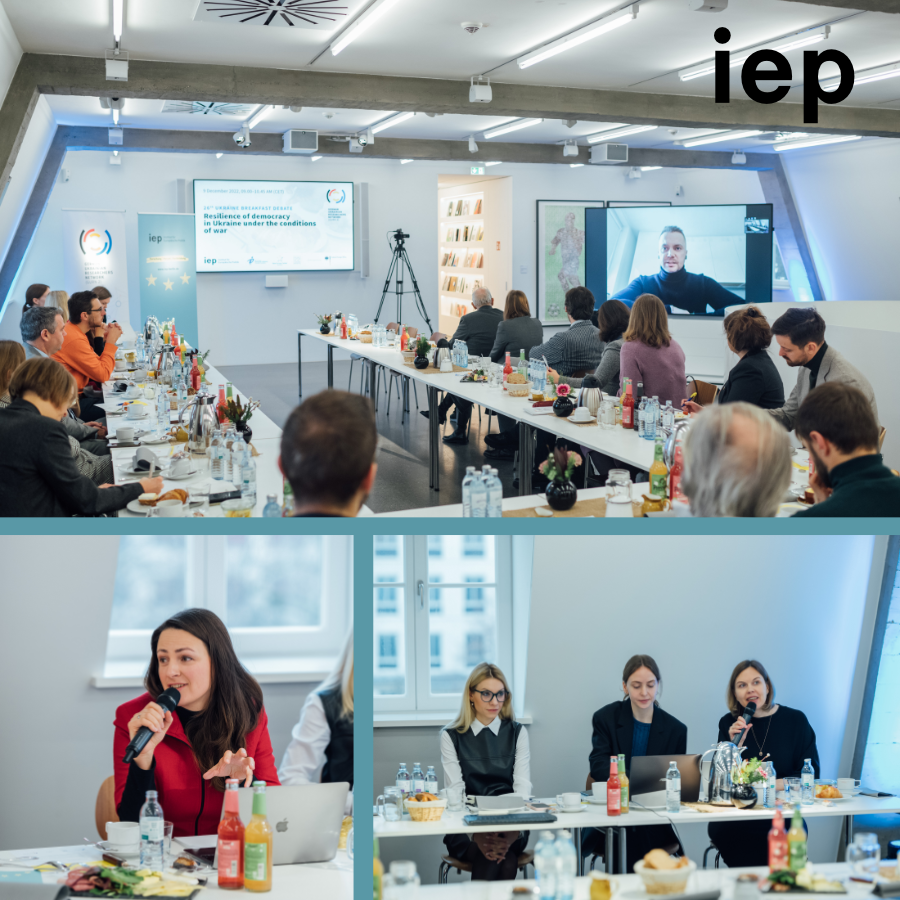 IEP_Berlin's tweet photo. How can Ukraine's progress in such key areas as rule of law and decentralisation be secured during the war and for the time after? At the 26th #UkraineBreakfastDebate, we discussed this challenge and the role of civil society in it. Read more here: https://t.co/2fo1Mbu9Q9 https://t.co/2K6MpRowtA