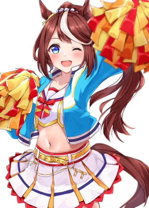 みんなを応援するテイオー#ウマ娘#トウカイテイオー 
