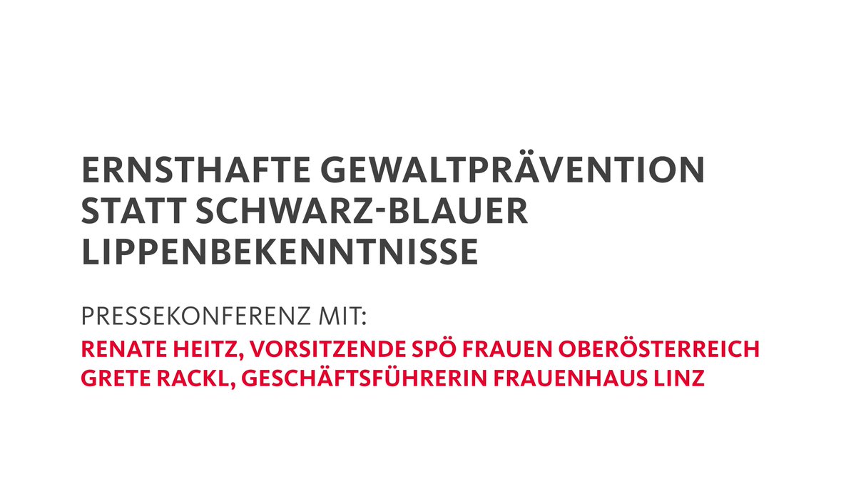 Zum Abschluss der 16 Tage gegen Gewalt mit der Übergabe der Spende - JETZT auf live.spooe.at