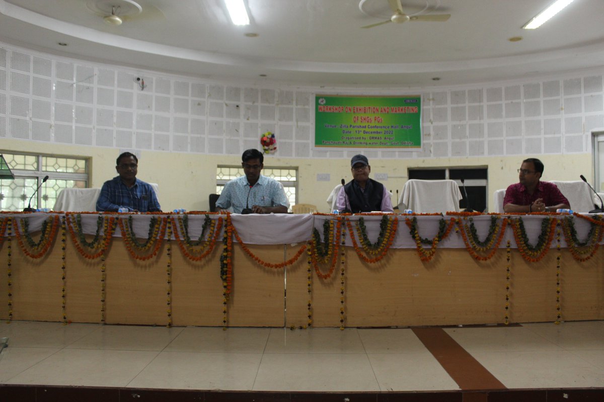 AngulOrmas's tweet photo. @AngulOrmas organized a workshop on Exhibition and Marketing of SHG/PG on 13.12.2022 at Zilla Parishad Conference Hall, Angul. The workshop was chaired by CDO-cum-EO, ZP, Angul, Dy. CEO, ORMAS, Angul, DPC, @mission_shakti, Angul. To give insights CEO, Subarnashree PC was invited. https://t.co/hiFGCr8Nn5