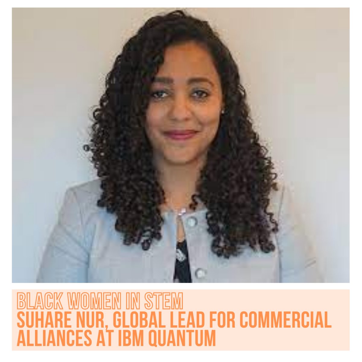 BeMeSTEM's tweet photo. Suhare Nur; Quantum computing is poised to transform the world. She wants to ensure that when this next tech revolution arrives, the world is ready.

#chooseday #quotes #inspiration #motivation #affirmation #beMe #STEM  #5G #technology #it #2022 #december2022 #Christmas https://t.co/ZvqT1BErvE