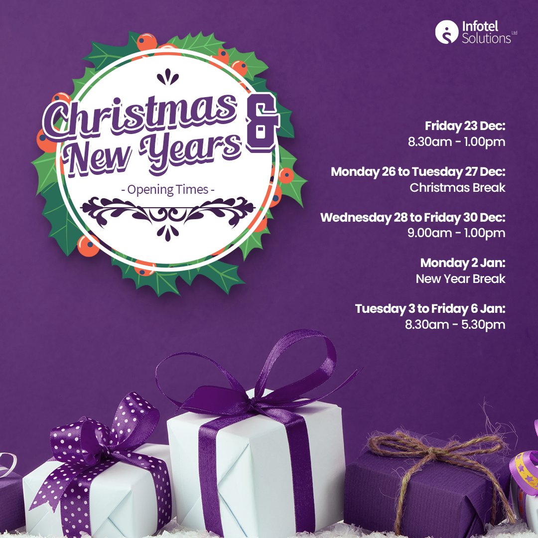 🎄Please note our opening hours over the Christmas period.